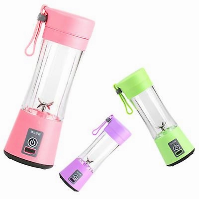 Pink 380Ml Electric Juicer Cup Portable Usb Wireless Juicer Zf0569