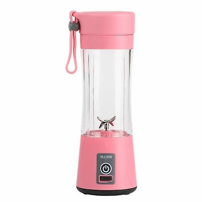 Pink 380Ml Electric Juicer Cup Portable Usb Wireless Juicer Zf0569