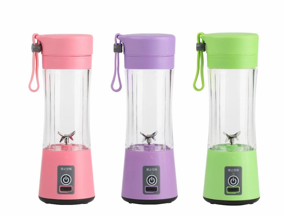 Pink 380Ml Electric Juicer Cup Portable Usb Wireless Juicer Zf0569