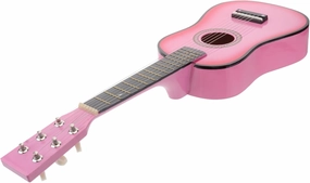 Pink Folk Acoustic Guitar for Beginners Music Instrument Material Present for Boy Girl Learning Music