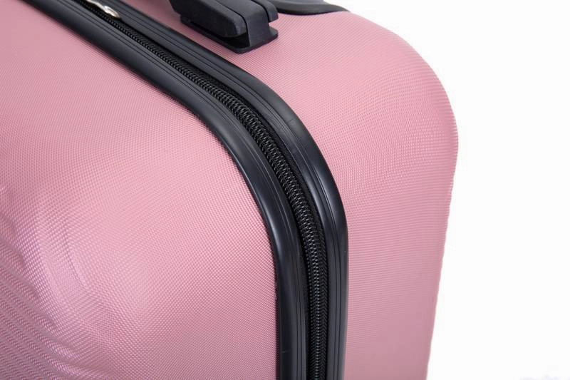 Pink Pop Luggage Duo: Lightweight Suitcases with Spinner Wheels