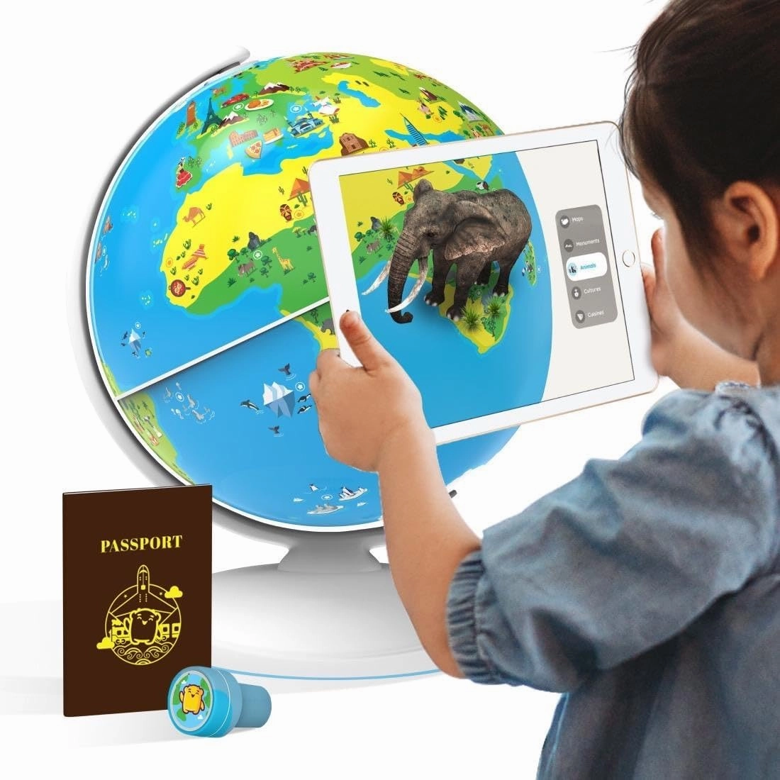 PlayShifu Smart Educational Globe for Kids, Interactive AR Toy, Ideal for Preschool Learning, Birthday Gift for Boys and Girls, STEM Toy for Kids Ages 4-10