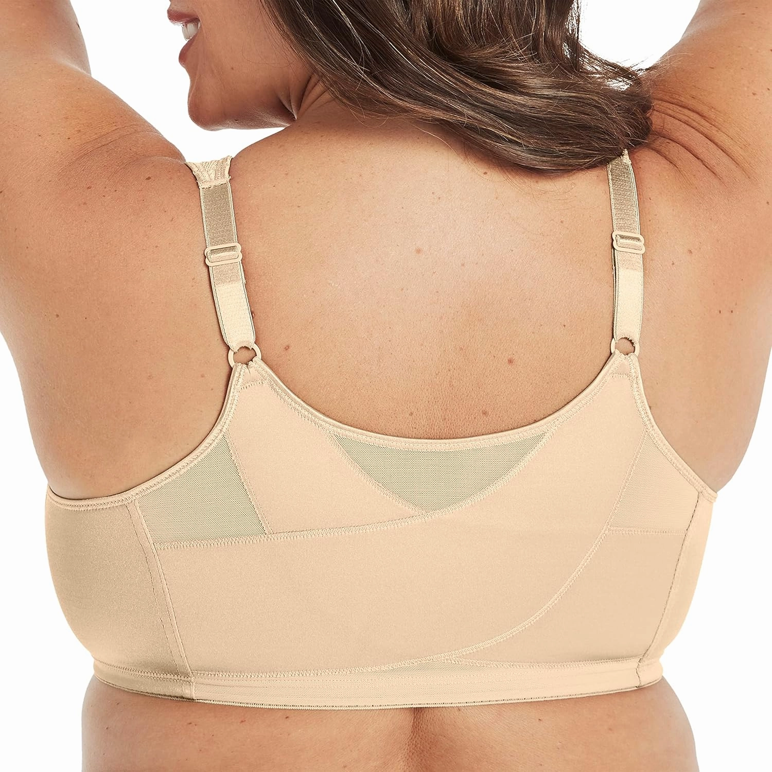 PLAYTEX Women's 18 Hour Front Close Wirefree Back Support Posture Full Coverage Bra Use525
