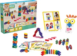 Plus-Plus - Learn to Build Big, Activity Set, 130 Pieces - Construction Building Stem Toy, Large Puzzle Blocks for Toddlers and Preschool