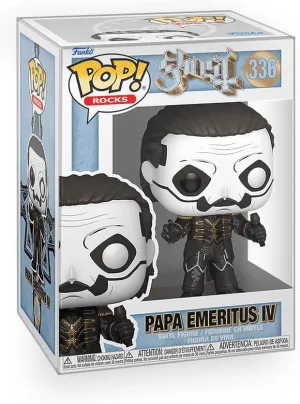 Pop Rocks: Ghost - Papa Emeritus IV Vinyl Figure Included with Box Protector Compatible for Funko