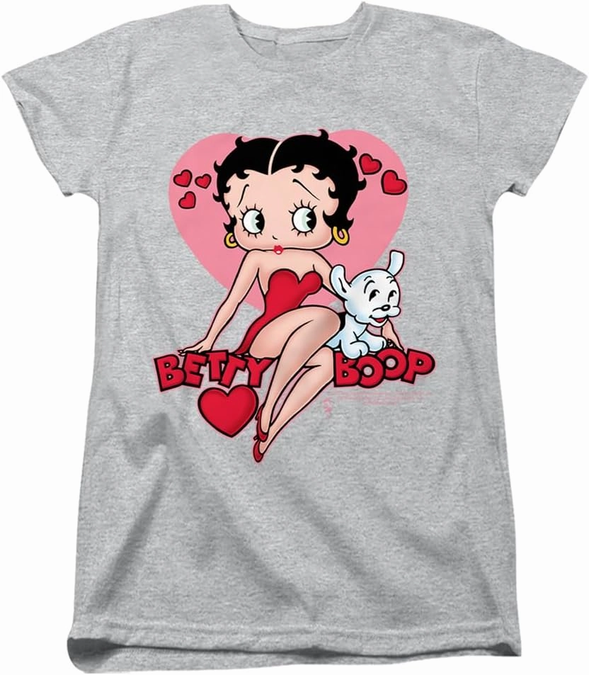 Popfunk Classic Betty Boop Sweetheart Women's T Shirt & Stickers