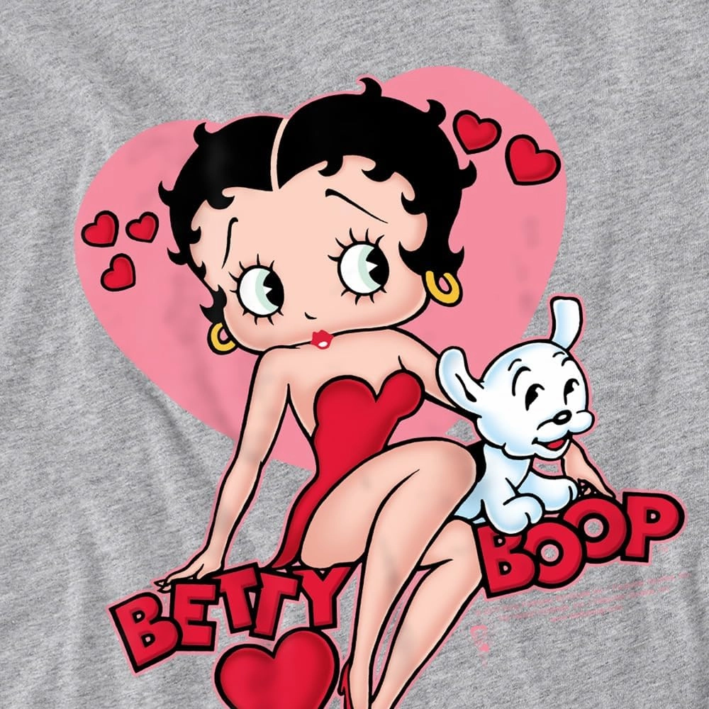 Popfunk Classic Betty Boop Sweetheart Women's T Shirt & Stickers