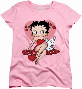 Popfunk Classic Betty Boop Sweetheart Women's T Shirt & Stickers