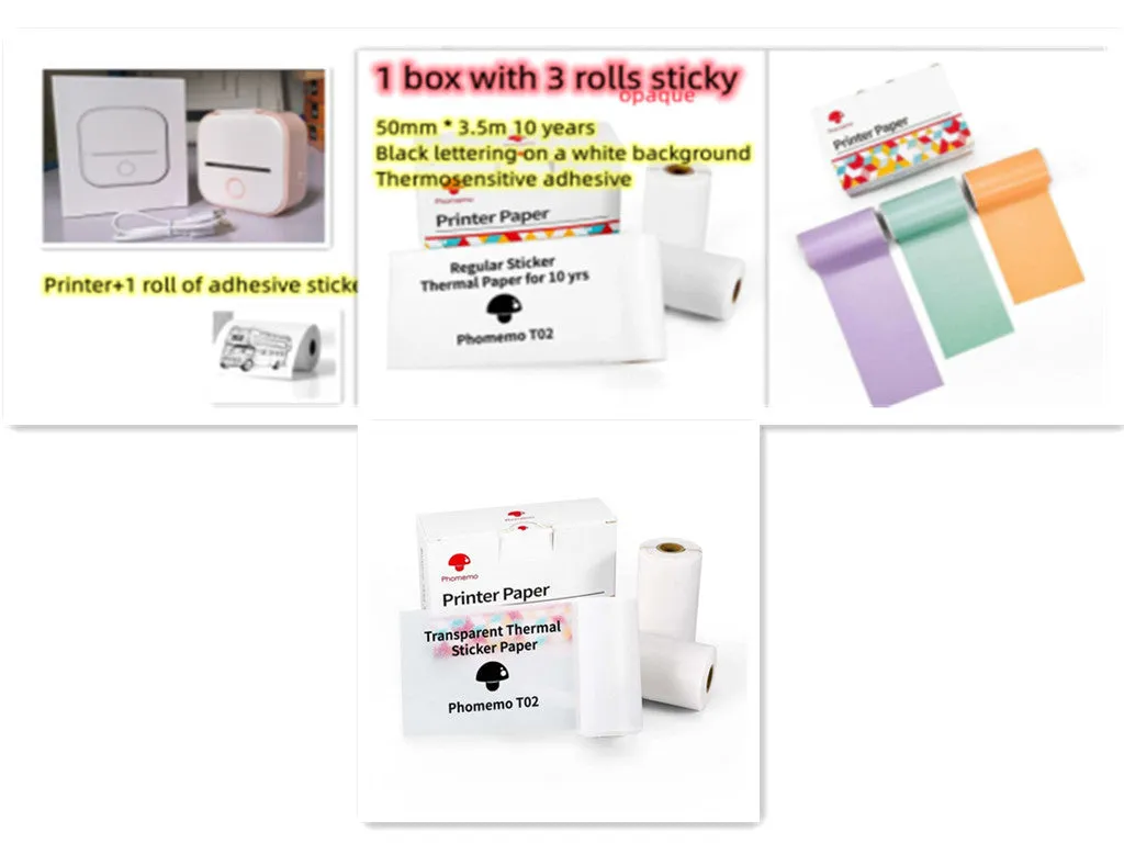 Portable Thermal Label Printer