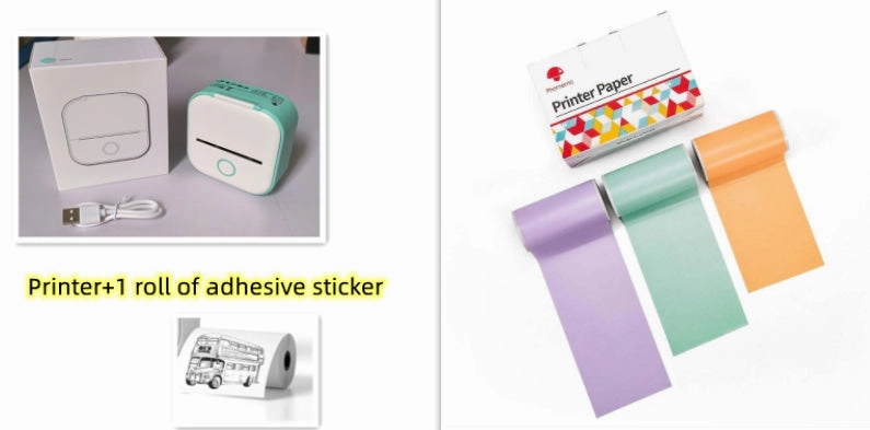 Portable Bluetooth Mini Thermal Label Printer Home Photo Printer Student Printer Bluetooth Mini Label Printer Price Tag