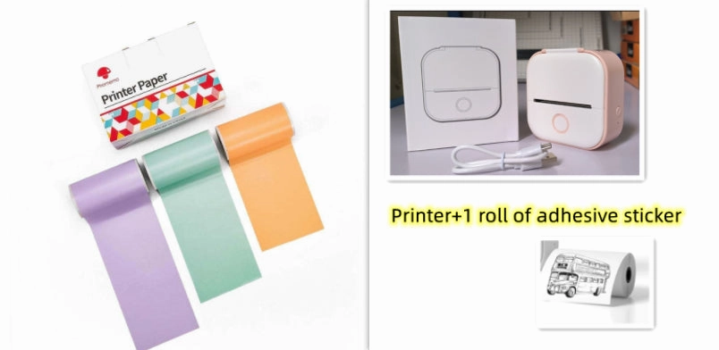Portable Bluetooth Mini Thermal Label Printer Home Photo Printer Student Printer Bluetooth Mini Label Printer Price Tag