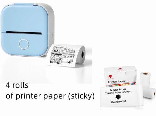Portable Bluetooth Mini Thermal Label Printer Home Photo Printer Student Printer Bluetooth Mini Label Printer Price Tag