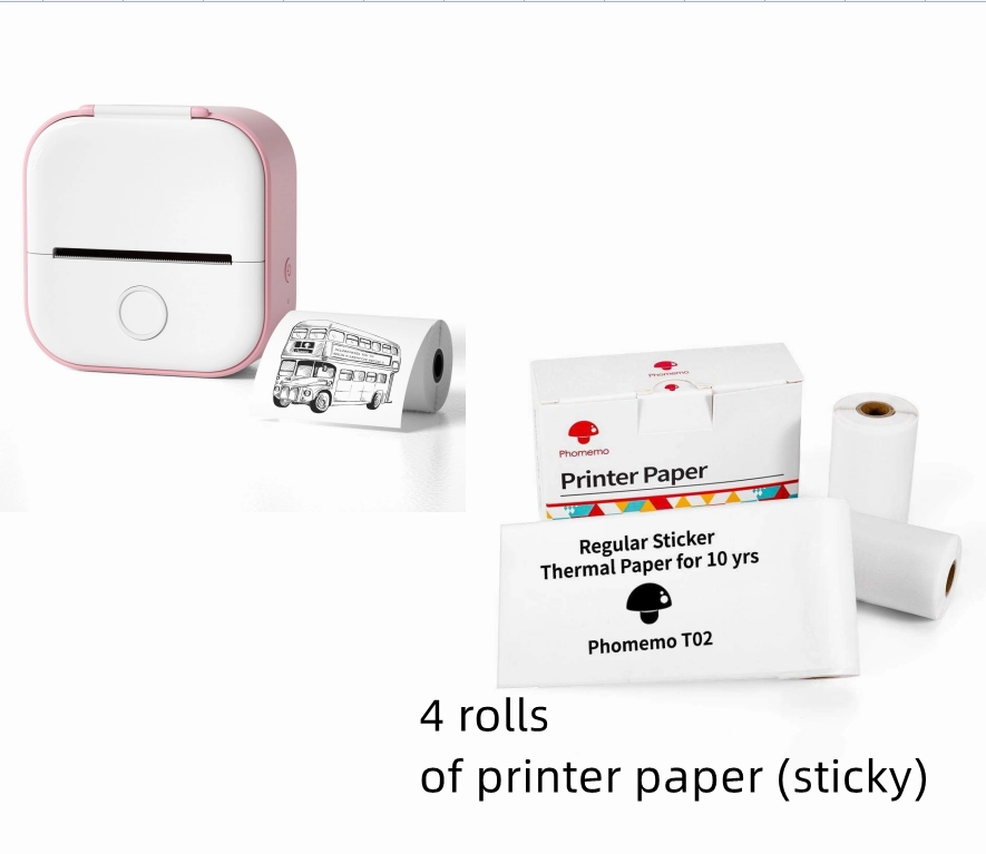 Portable Bluetooth Mini Thermal Label Printer Home Photo Printer Student Printer Bluetooth Mini Label Printer Price Tag