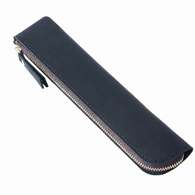Portable Genuine Cowhide Pencil Case Retro Leather Pen Bag Storage Pouch for Pens Stationery Holder School Office Supplies