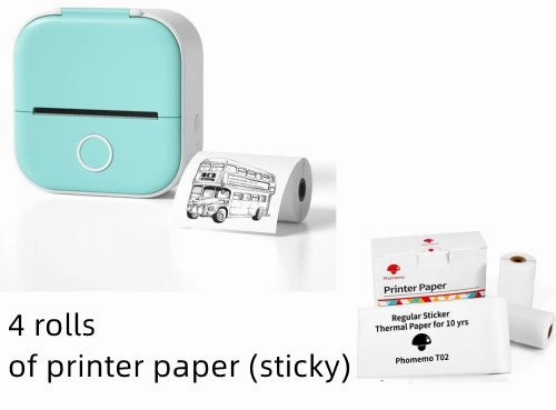 Portable Mini Thermal Label Printer Home Photo Printer Student Wrong Question Printer Bluetooth-compatible Mini Label Printer Price Tag
