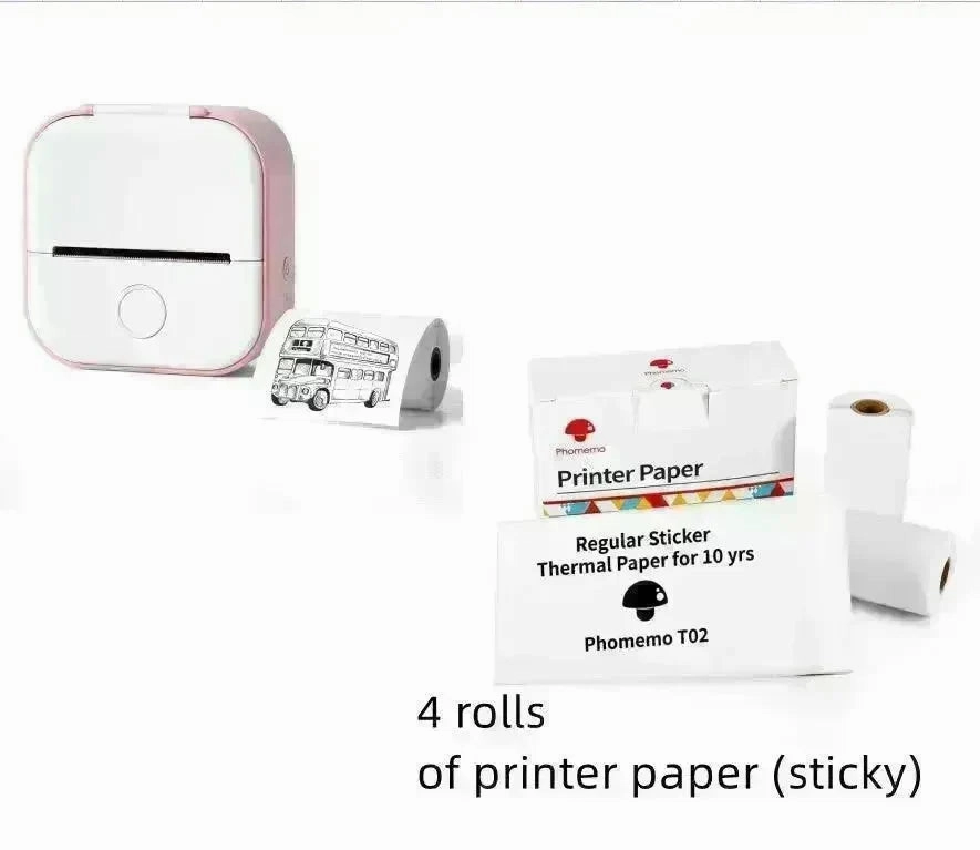 Portable Mini Thermal Label Printer Home Photo Printer Student Wrong Question Printer Bluetooth Mini Label Printer Price Tag