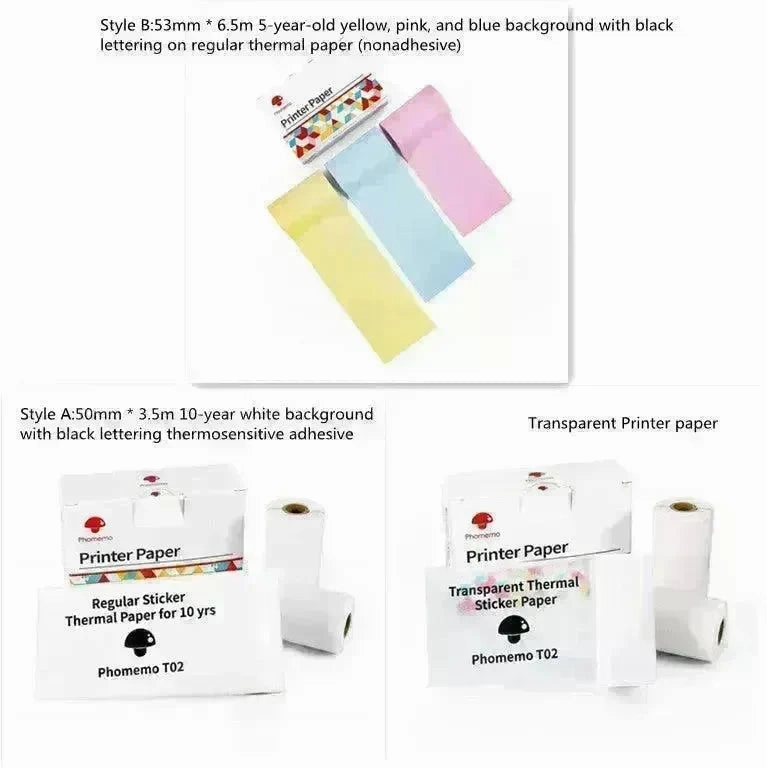 Portable Mini Thermal Label Printer Home Photo Printer Student Wrong Question Printer Bluetooth Mini Label Printer Price Tag