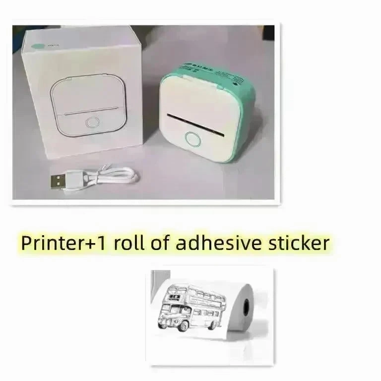 Portable Mini Thermal Label Printer Home Photo Printer Student Wrong Question Printer Bluetooth Mini Label Printer Price Tag