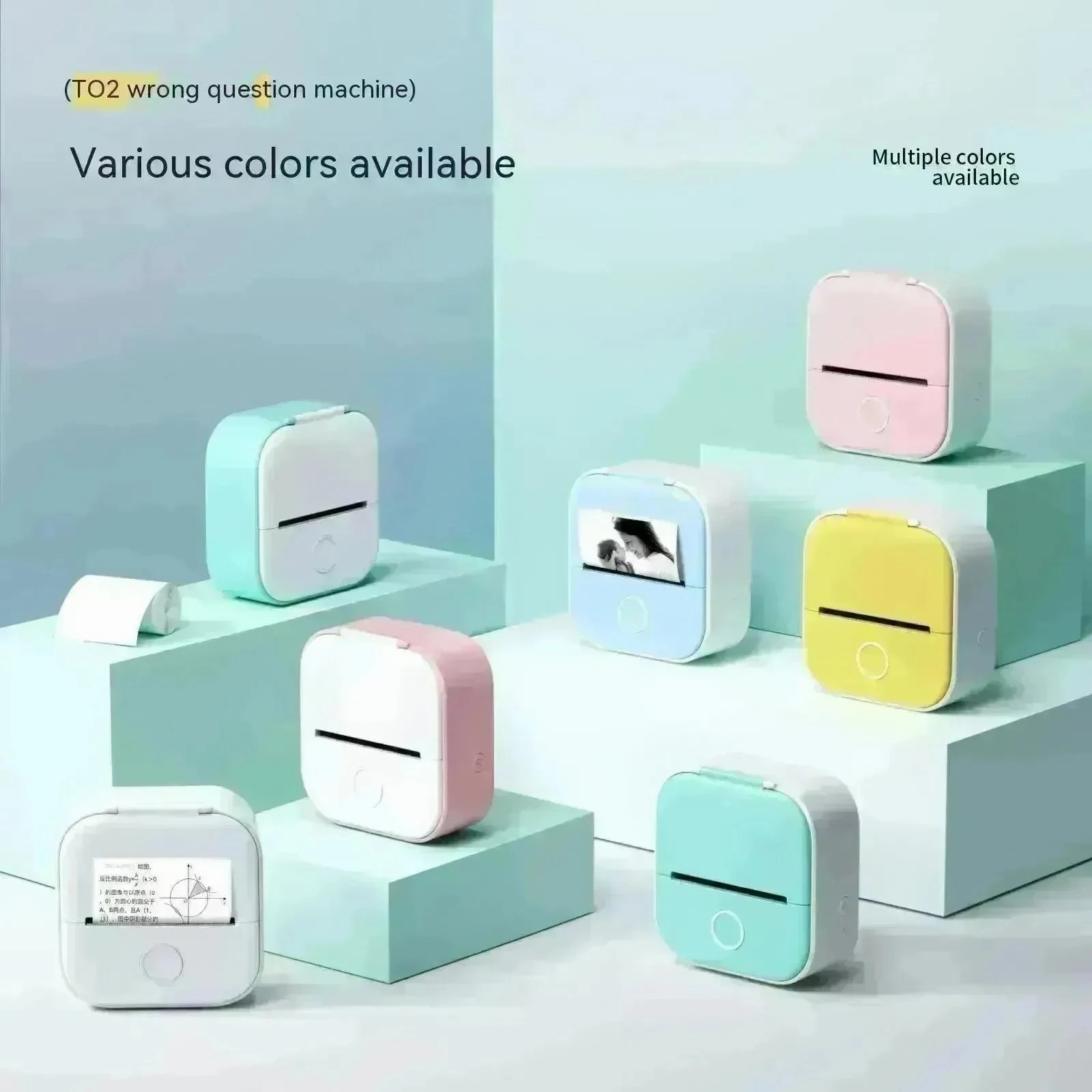 Portable Mini Thermal Label Printer Home Photo Printer Student Wrong Question Printer Bluetooth Mini Label Printer Price Tag