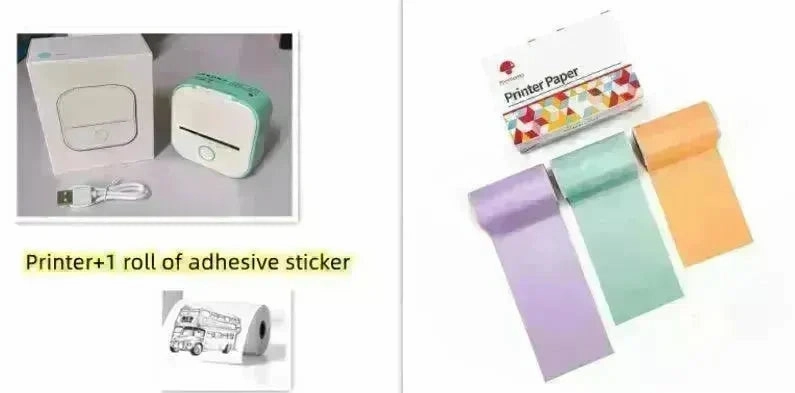 Portable Mini Thermal Label Printer Home Photo Printer Student Wrong Question Printer Bluetooth Mini Label Printer Price Tag