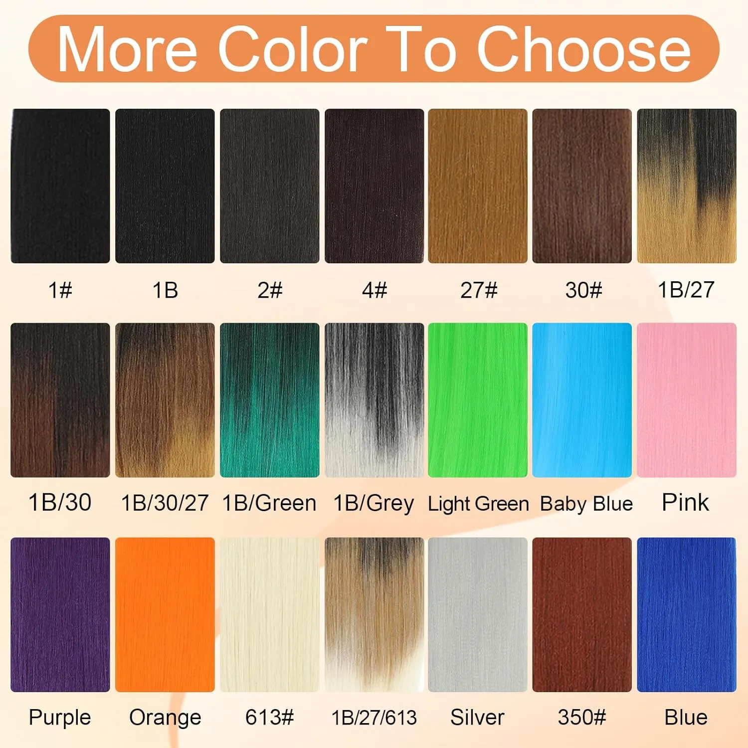 Pre stretched Braiding Hair, 22 Inch 6 Pack Two Tone Prestretched Braiding Hair For Braiding Women Hair,Professional Synthetic Hair For Crochet Braids,Soft Yaki Straight Texture(22in,6pcs,1B/30#)