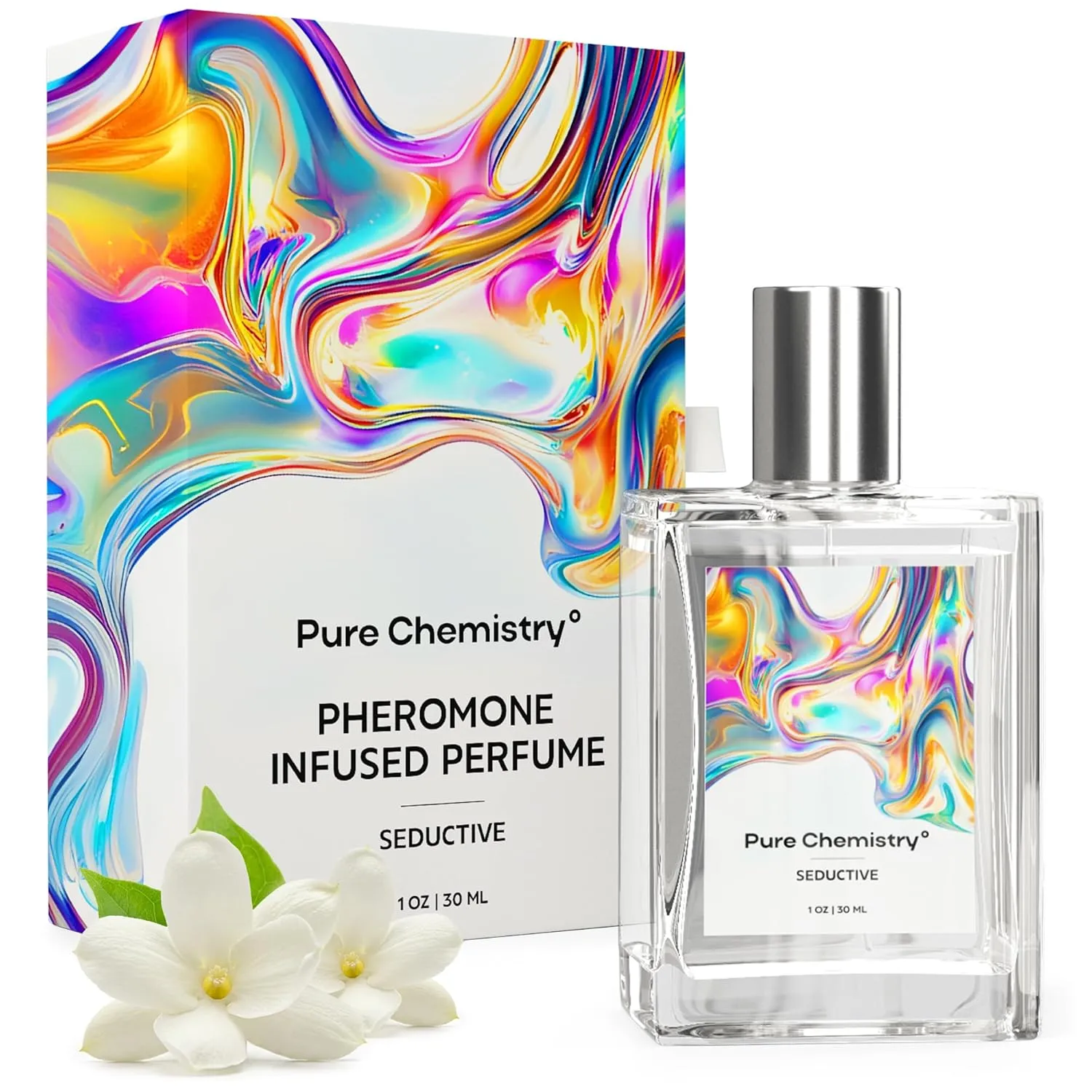 Premium Pheromones Perfumes for Women with White Jasmine - Long-Lasting Enhanced Scents Best Pheromones Perfume for Women Cologne - Feromonas Perfume Woman to Attract Men - 30 ml (1 fl oz)