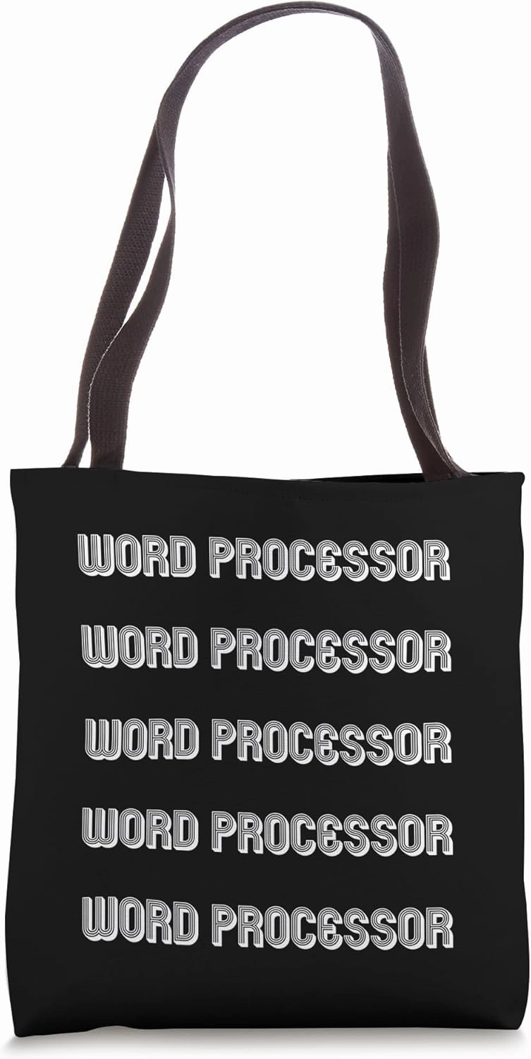 Professional Word Processor Tote Bag
