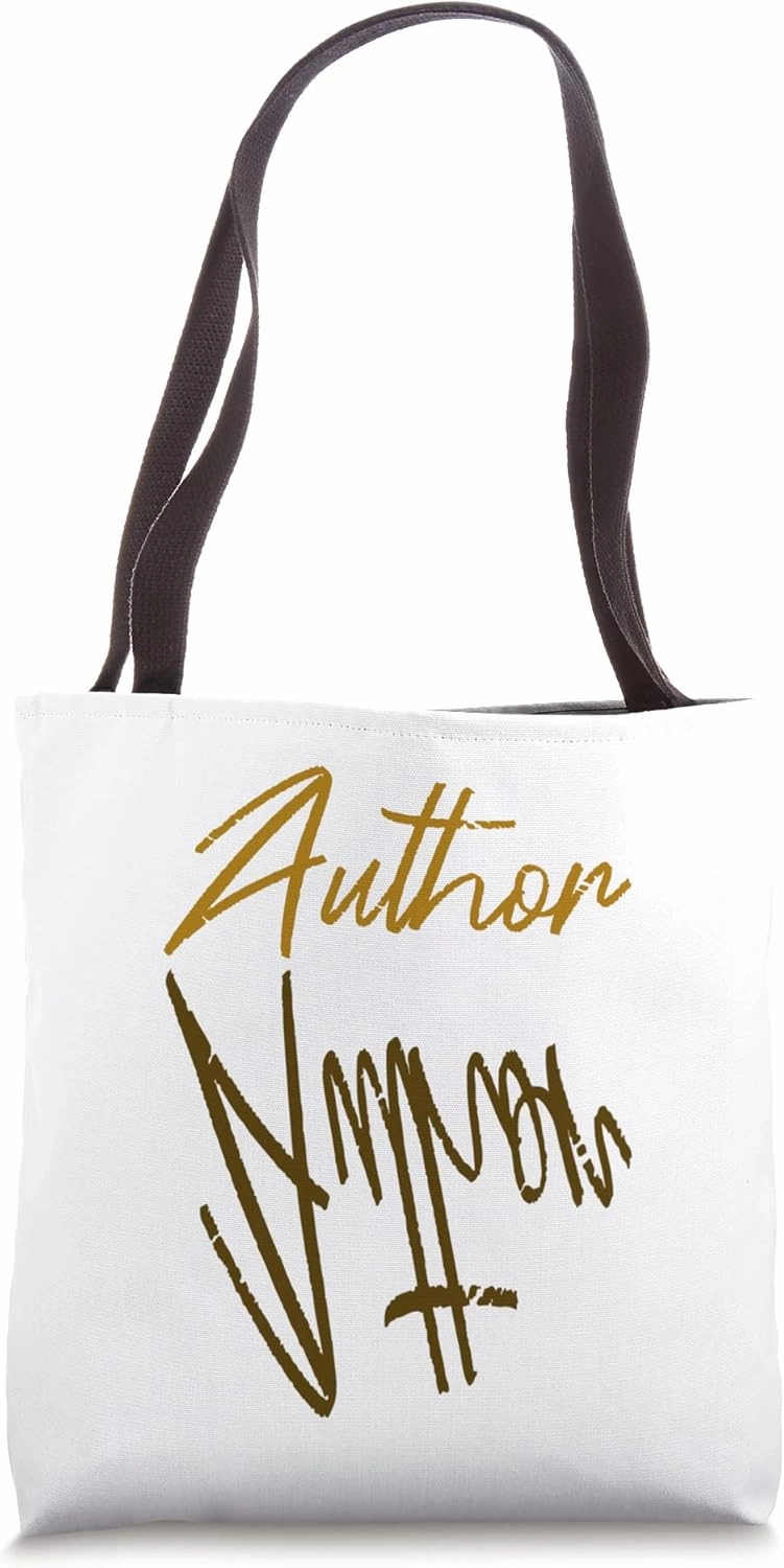 Proud Author Fun Quill and Ink Pot Design for Writers Tote Bag