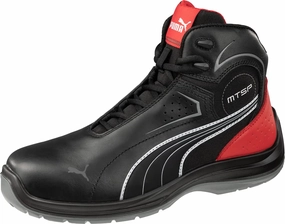 PUMA Men's Touring Black Mid Industrial Shoe, 12