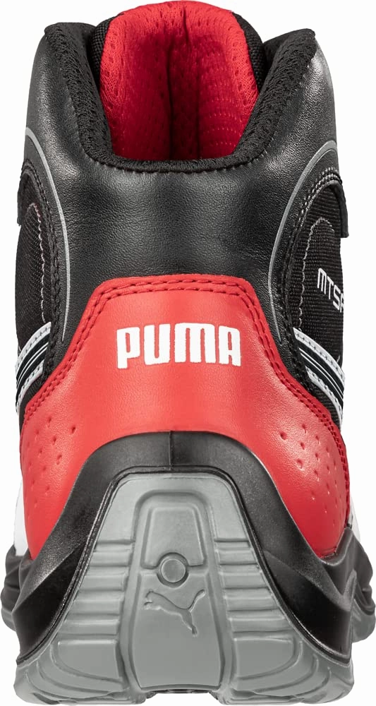 PUMA Men's Touring Black Mid Industrial Shoe, 12
