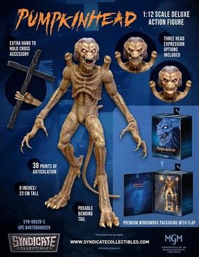 Pumpkinhead 1:12 Scale Movable Action Figure | in Scale with 38 Points of Articulation