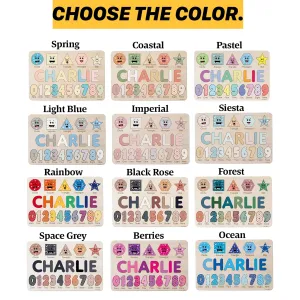 Puzzles for Toddlers Boy and Girl, Personalized Name Puzzle, 12 Month Toy, Gifts for 0 1 2 3 Years Old, Baby Gifts, Baby Shower, Christmas, New Baby Gift, 0 3 6 9 12 18 24 36 Months