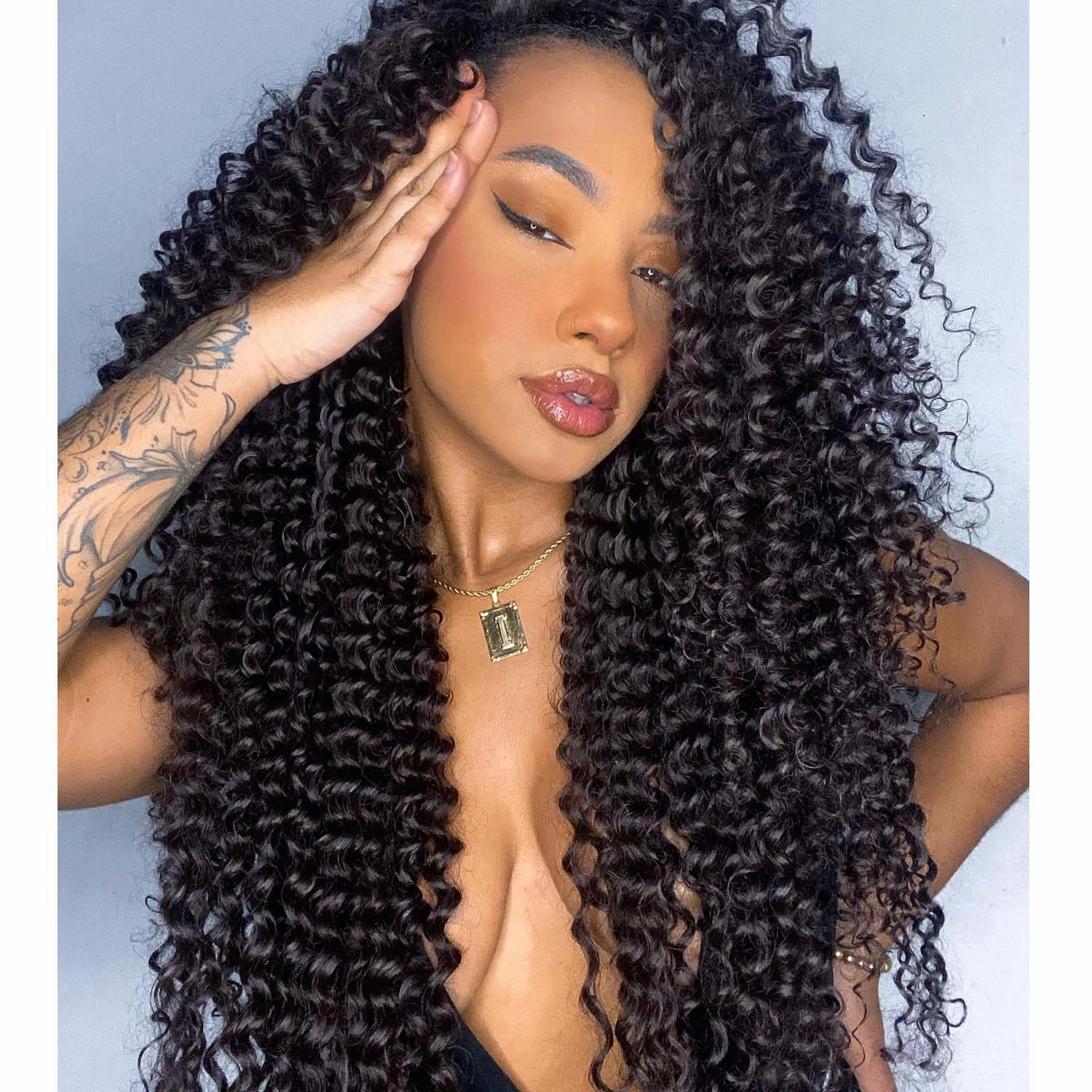 Quantum Love Kinky Curly Crochet Hair Short Marlybob Jerry Curly Natural Black Hair Extension for Black Women Short Passion Twist Synthetic Hair Extension (6 Pack 18 Inches)