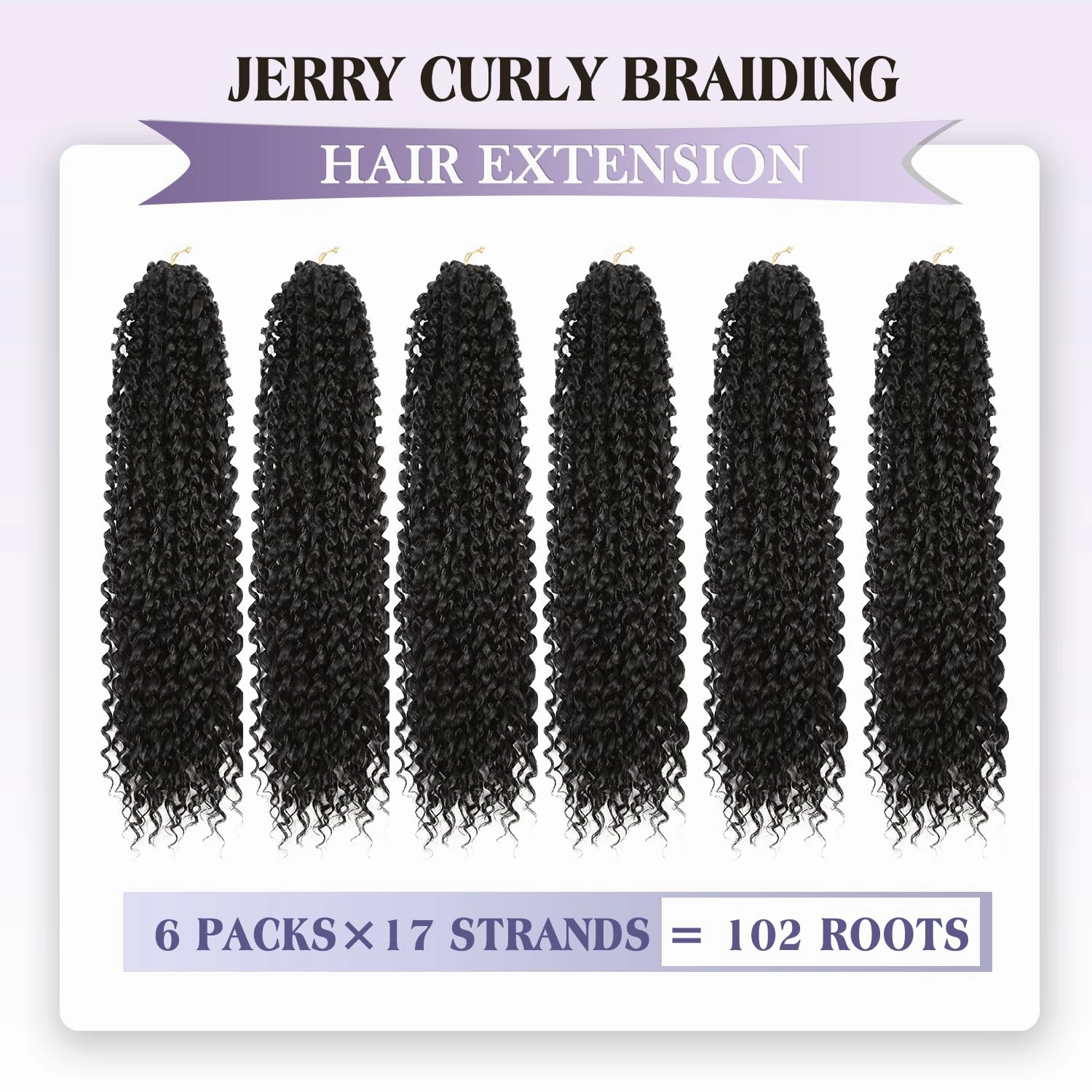 Quantum Love Kinky Curly Crochet Hair Short Marlybob Jerry Curly Natural Black Hair Extension for Black Women Short Passion Twist Synthetic Hair Extension (6 Pack 18 Inches)