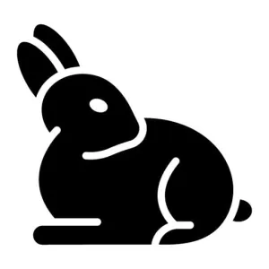 Rabbit Glyph Icon