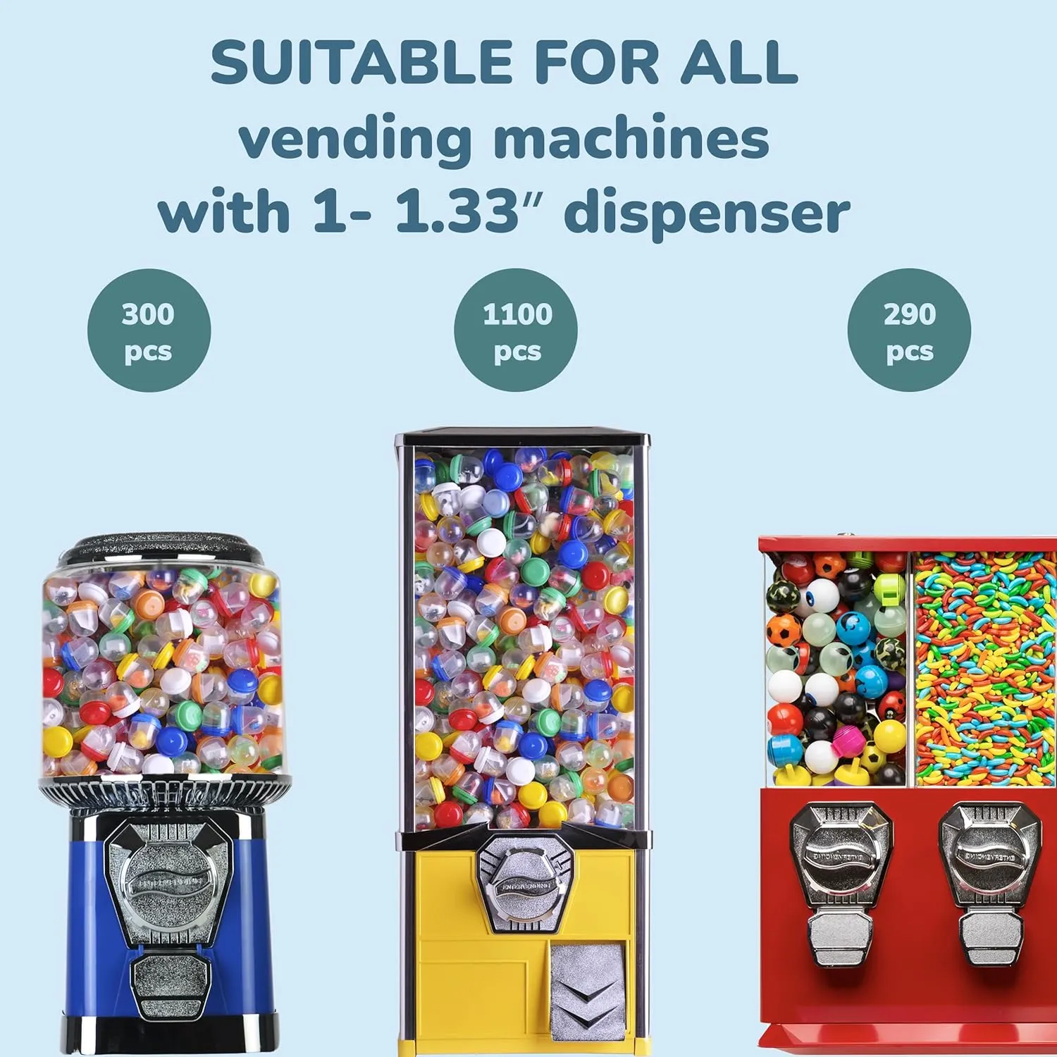 Racing Car Toys in Capsules - 250 Pcs - 1.1 Inch Plastic Capsules with Mini Racing Cars Toys for Kids Inside - Bulk Easter Basket Stuffers Classroom Prizes