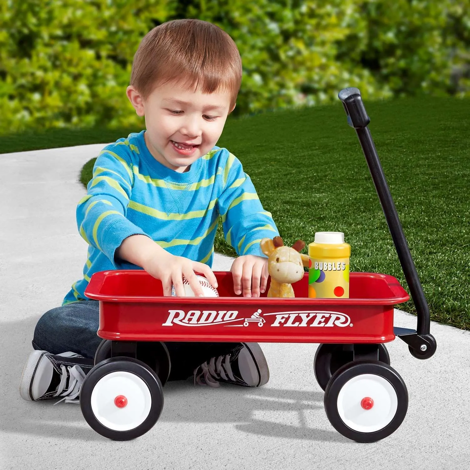 Radio Flyer 16.5 Inch Long My 1st Wagon Toy, for Ages 1.5 , Red