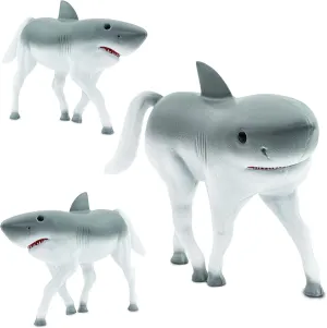 Randimals Realistic Animal Toys - Unique Horse & Shark Hybrid Figurines - Safari & Farm Animal Mix - Mini Figures for Kids & Kidults
