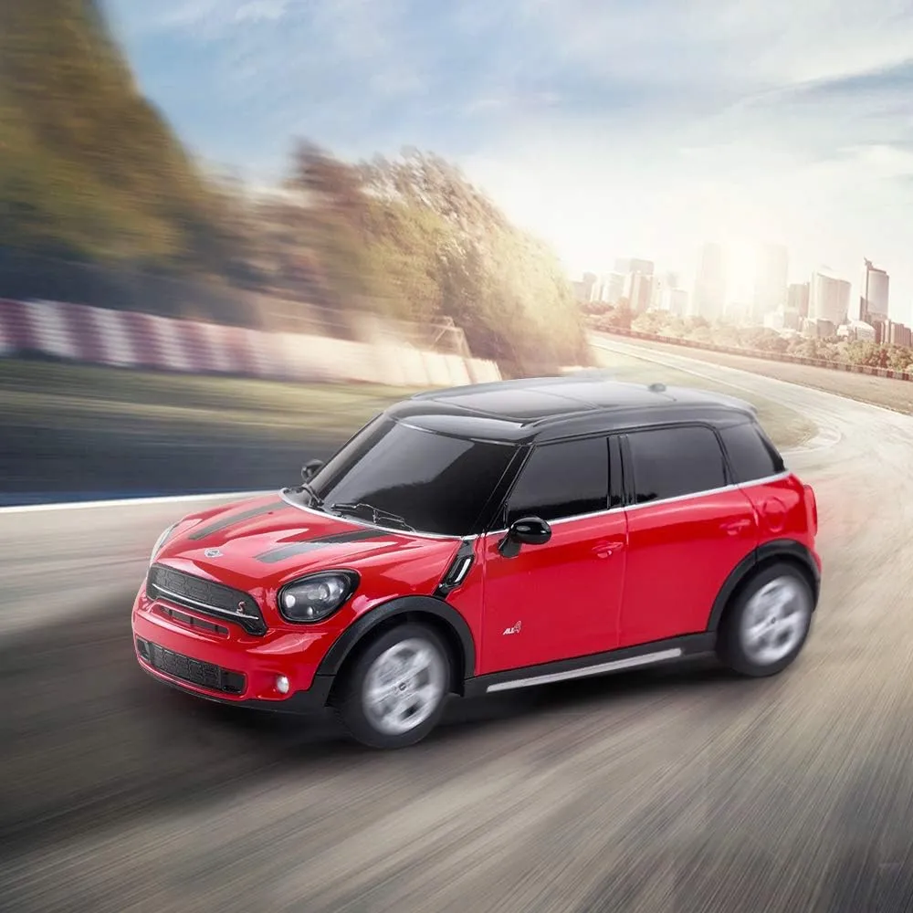 RASTAR BMW 1:24 RC Cars Remote Control Mini Cooper Countryman Model Car Toy Mini Cooper Car for Kids, Red