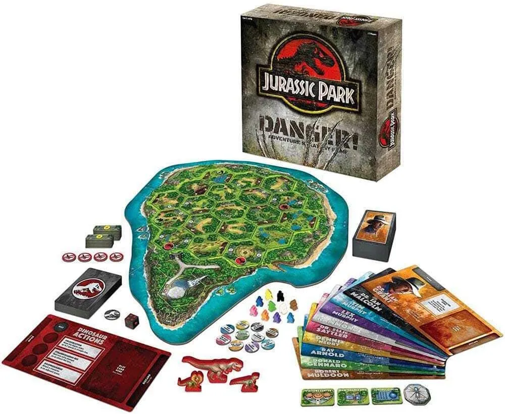 Ravensburger Jurassic Park Danger! Adventure Strategy Board Game for Adults and Kids Ages 10 Years Up - Family Games - 2 to 5 Players