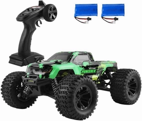 RC Cars,1:16 Scale All Terrain Remote Control Car,4WD 2.4 GHz Off Road High Speed 40 Km/h RC Monster Truck Racing Cars with Two Batteries, Xmas Gifts for Kid and Adults