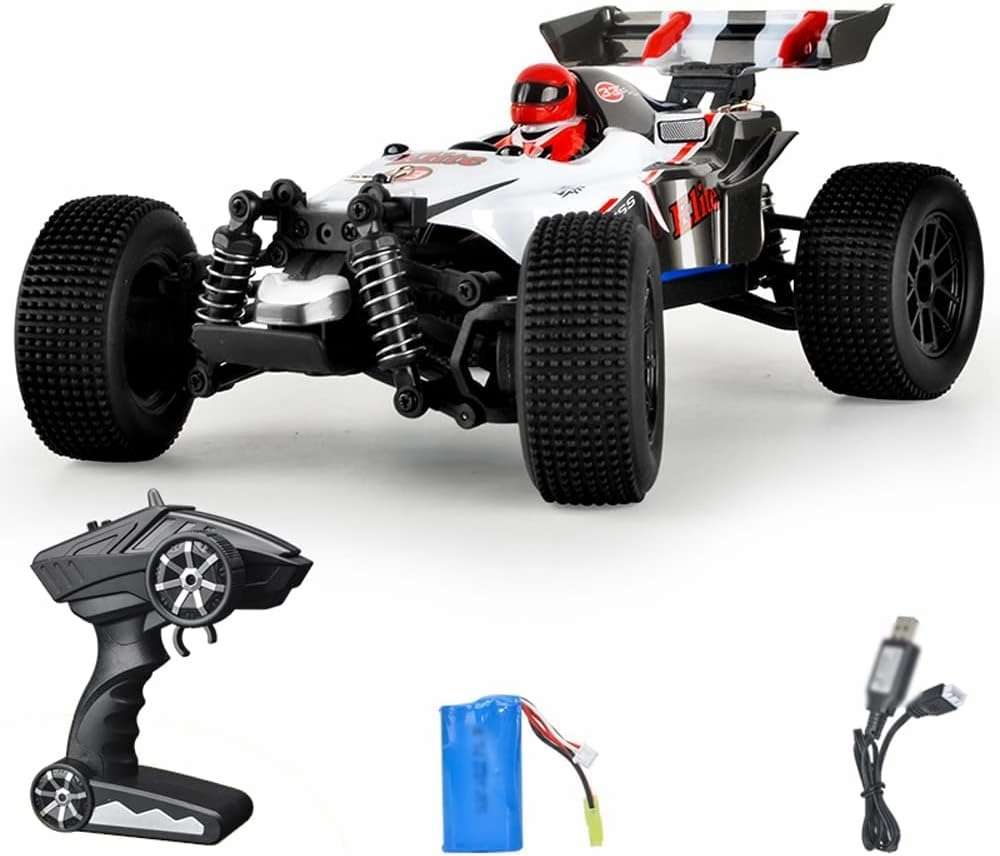 RC Cars,1:18 Scale All Terrain Remote Control Car,4WD 2.4 GHz Off Road High Speed 35 Km/h RC Monster Truck Racing Cars with LED Headlight, Xmas Gifts for Kid and Adults.
