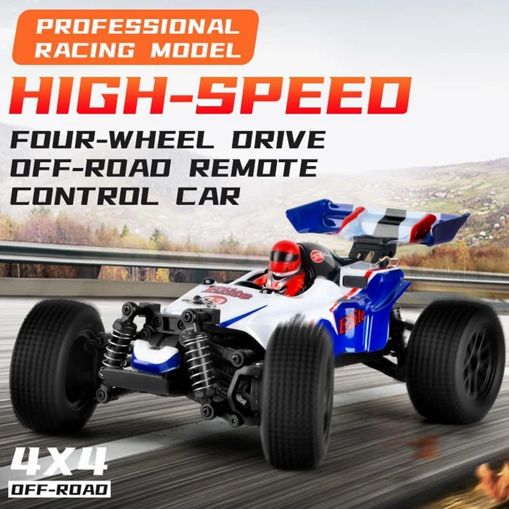 RC Cars,1:18 Scale All Terrain Remote Control Car,4WD 2.4 GHz Off Road High Speed 35 Km/h RC Monster Truck Racing Cars with LED Headlight, Xmas Gifts for Kid and Adults.