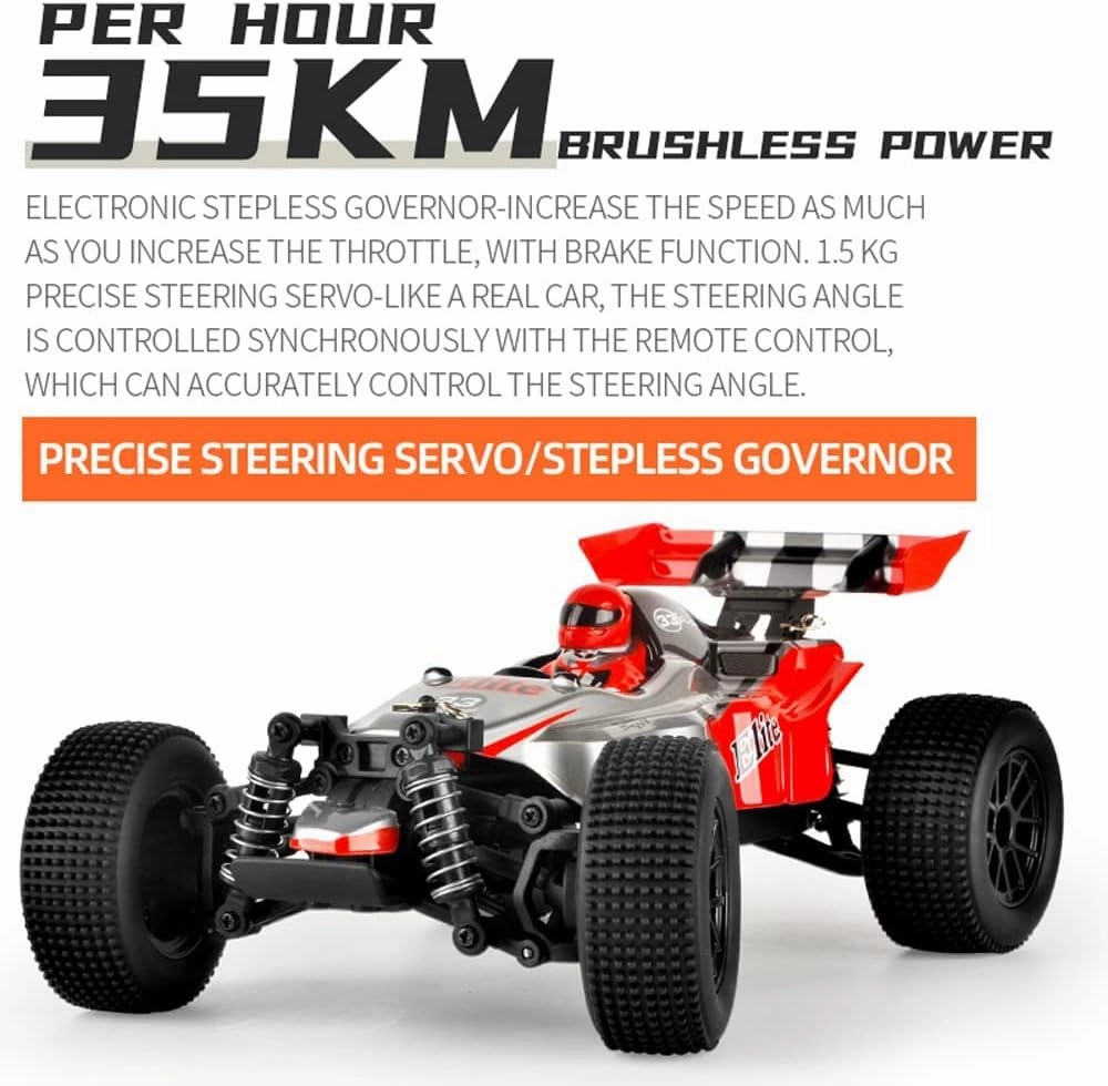 RC Cars,1:18 Scale All Terrain Remote Control Car,4WD 2.4 GHz Off Road High Speed 35 Km/h RC Monster Truck Racing Cars with LED Headlight, Xmas Gifts for Kid and Adults.