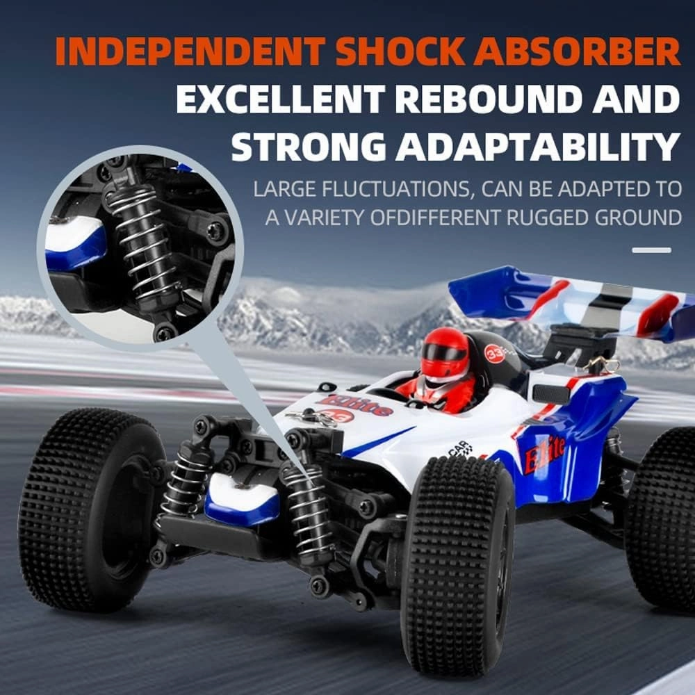 RC Cars,1:18 Scale All Terrain Remote Control Car,4WD 2.4 GHz Off Road High Speed 35 Km/h RC Monster Truck Racing Cars with LED Headlight, Xmas Gifts for Kid and Adults.