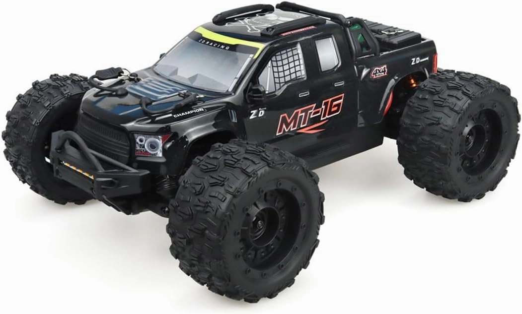 RC Truck Crawler Model, MT-16 1/16 Scale Brushless High Speed All Terrain Climbing Off-Road Crawler Vehicle Model, Hobby Remote Control Car Model Compatible with 3S Batteries