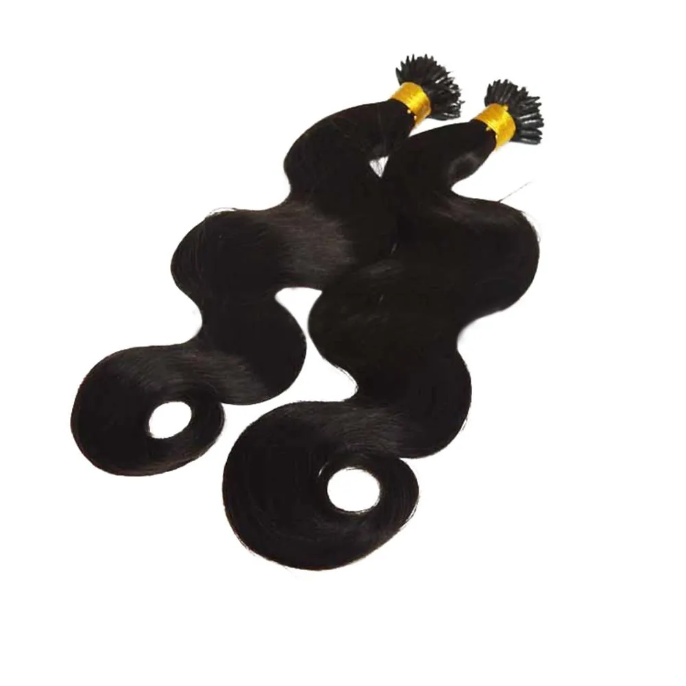 Remeehi 100Strands Body Wave Micro Bead Nano Rings hair extension 100% Brazilian Virgin Human Hair 1G/S 18 Inches #99J Dark Wine