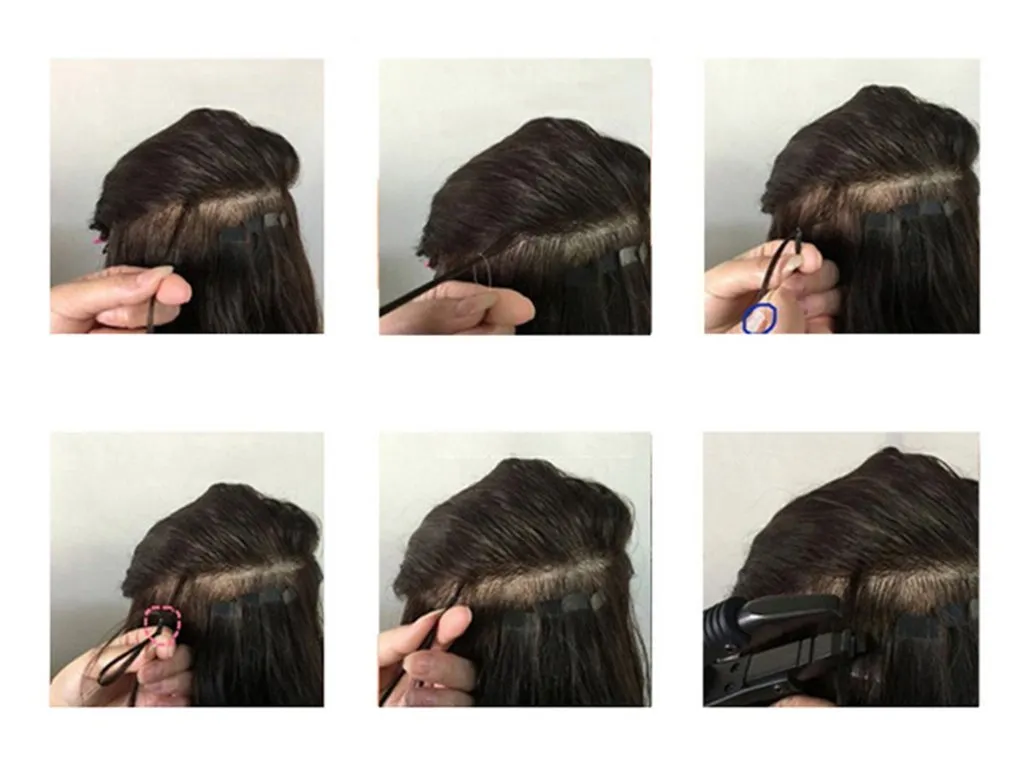 Remeehi 100Strands Body Wave Micro Bead Nano Rings hair extension 100% Brazilian Virgin Human Hair 1G/S 18 Inches #99J Dark Wine