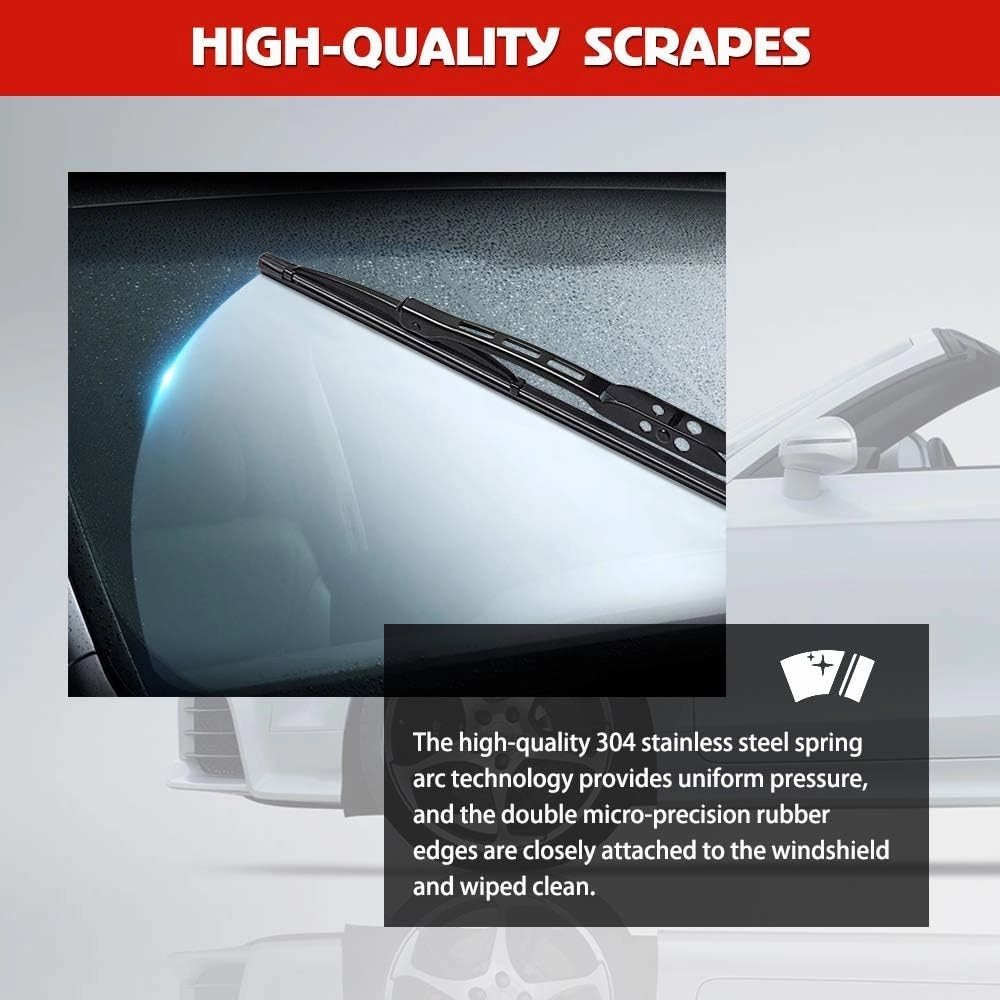 Replacement for Dodge Ram 1500, 2500, 3500, 4500 Windshield Wiper Blades - 22" 22" Front Window Wiper - fit 2009-2018 Vehicles - OTUAYAUTO Factory Aftermarket