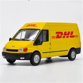 Resin Car Vehicle Model Fit for Ford DHL Van 1 32 Alloy DHL Car Model Die Casting Van Truck Children Toy Gift Festive Deluxe Gift (Size : A)